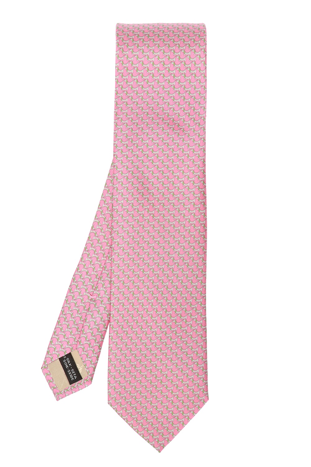 Ferragamo pink discount ties gancini